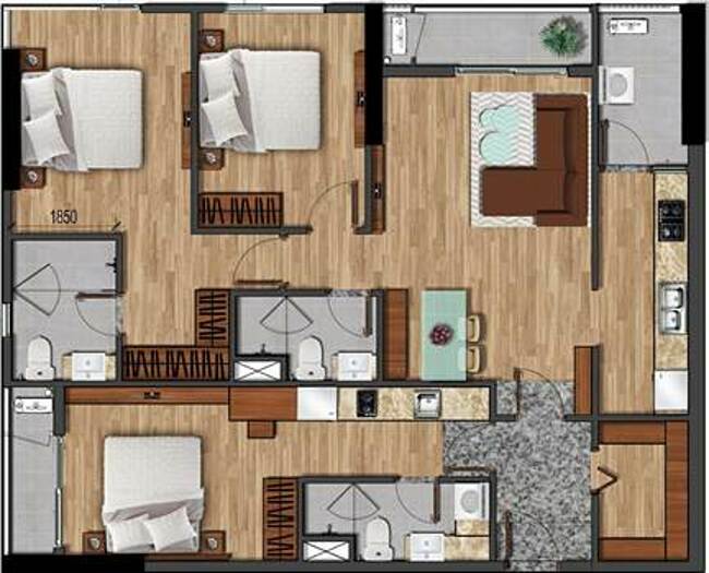 Thiết kế khác biệt của căn hộ phiên bản giới hạn tại Akari City