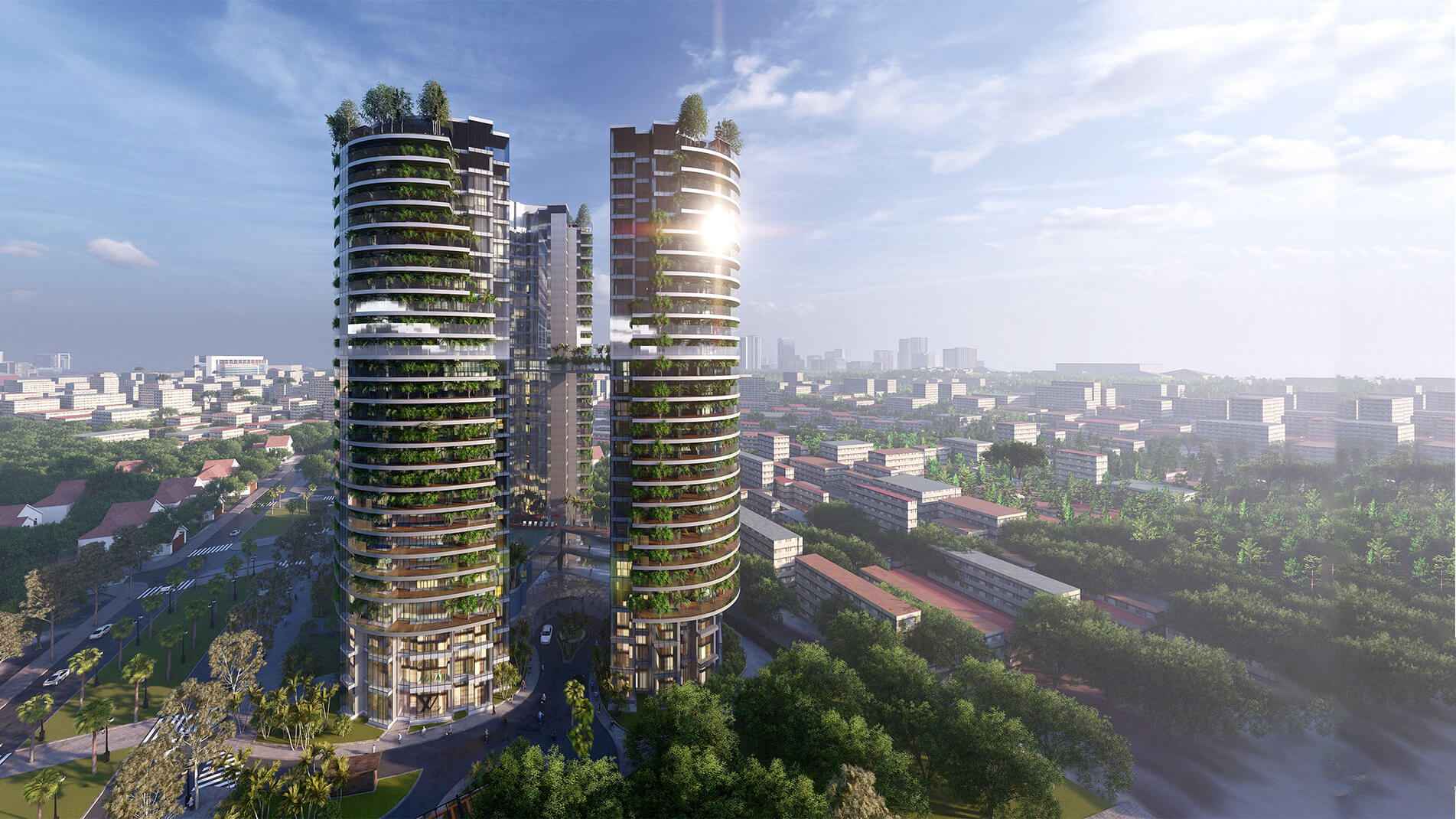 Super-luxurious condo in District 2 looking over the Sài Gòn River