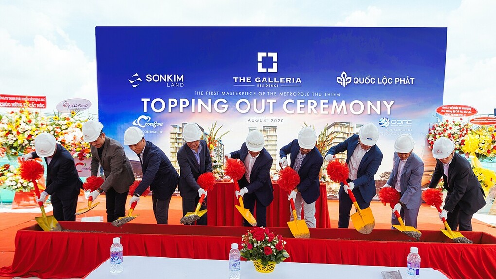 Dự án The Galleria Residence cất nóc