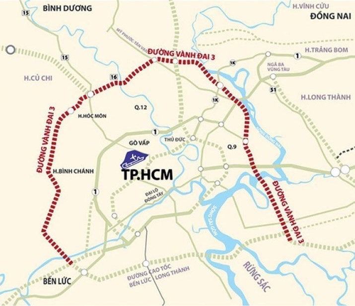 Nghiên cứu đưa vào quy hoạch các đường gom khi xây dựng đường Vành đai 3