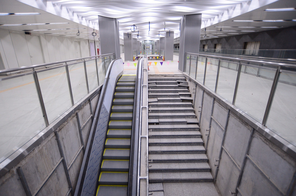 Ngắm diện mạo tầng B1 ga Ba Son của metro số 1